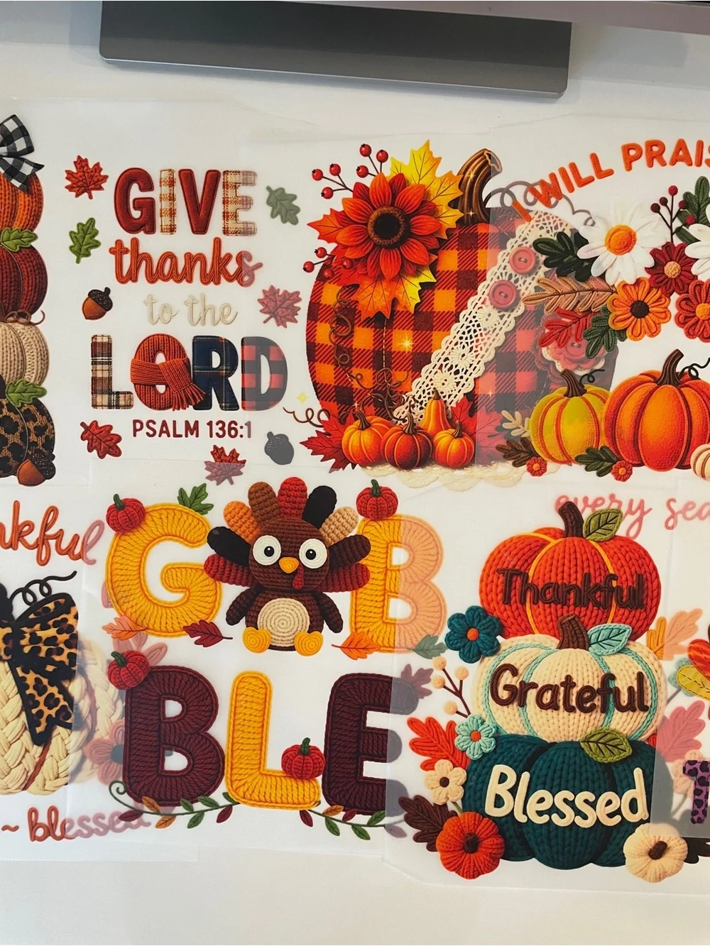 Lot of 10 Autumn Fall Iron-On Transfers for T-Shirts | DIY | Fall Colors
